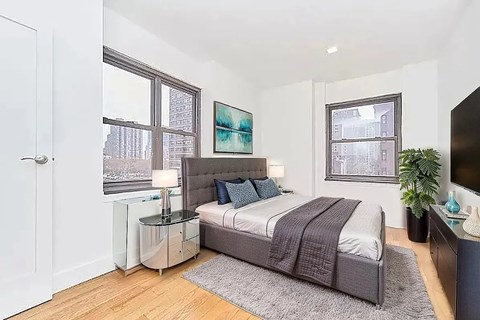Floor plan for 1 bed, 1 bath, 495 sqft